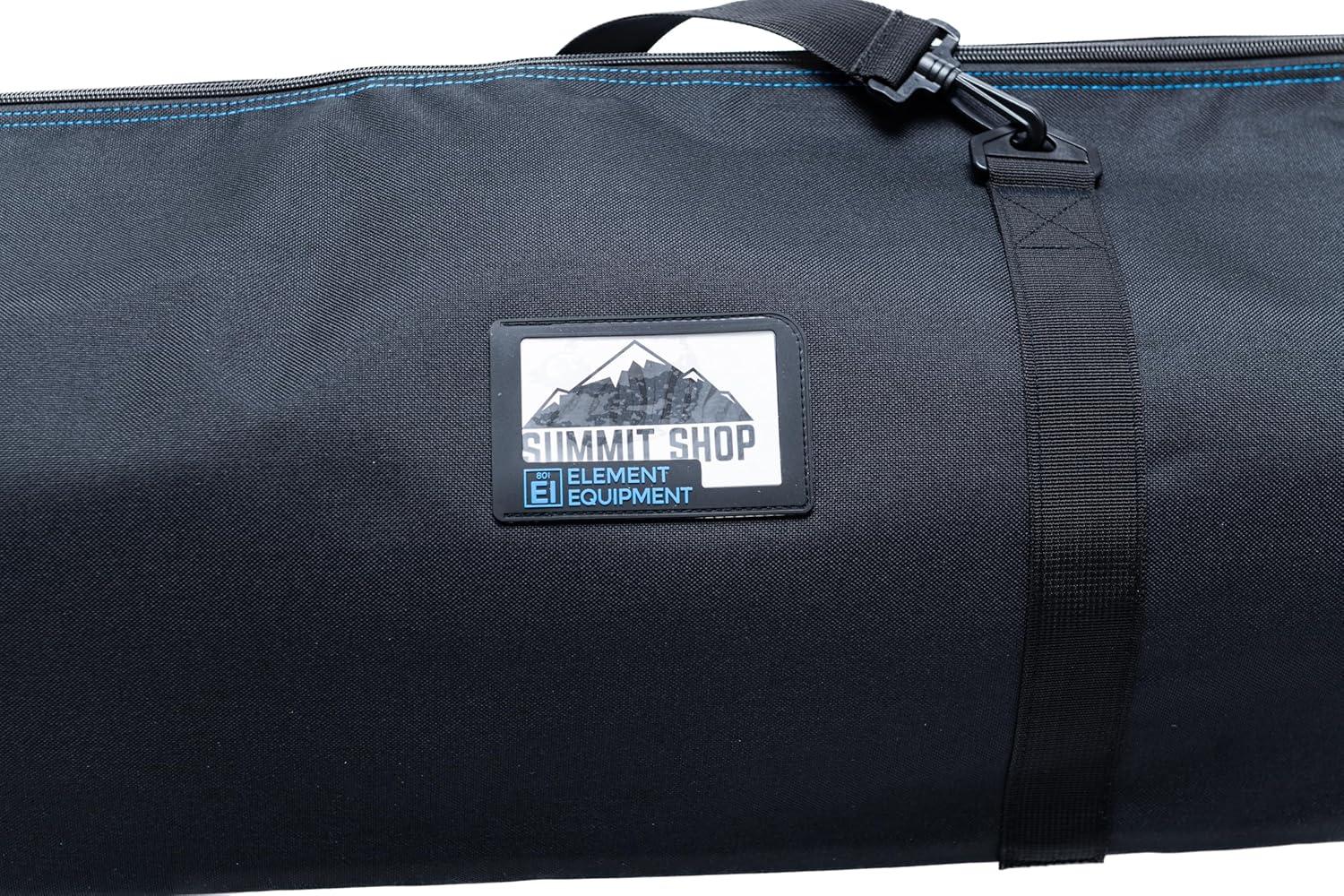 image:imageElement Equipment Padded Ski Bag Adjustable One Size Fits All Travel Ski BagBlackBlue