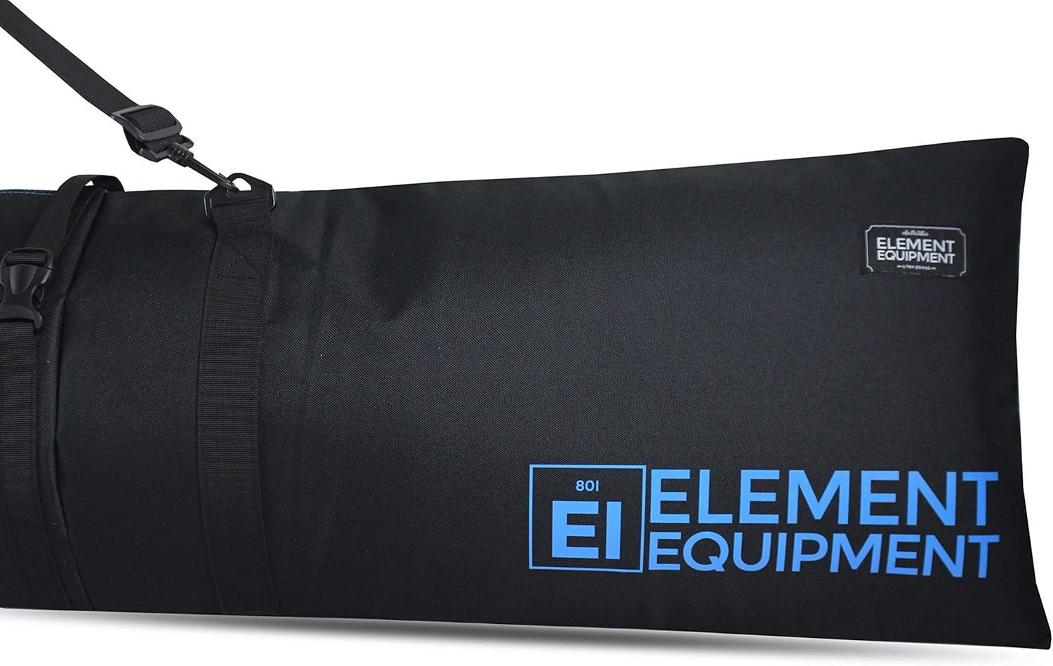 image:imageElement Equipment Padded Ski Bag Adjustable One Size Fits All Travel Ski BagBlackBlue