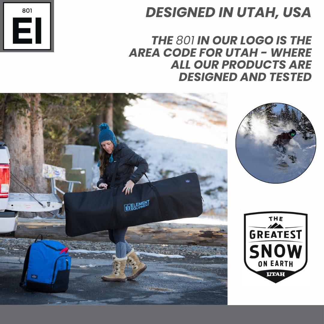 image:imageElement Equipment Padded Snowboard Bag Travel Snowboard BagBlackBlue