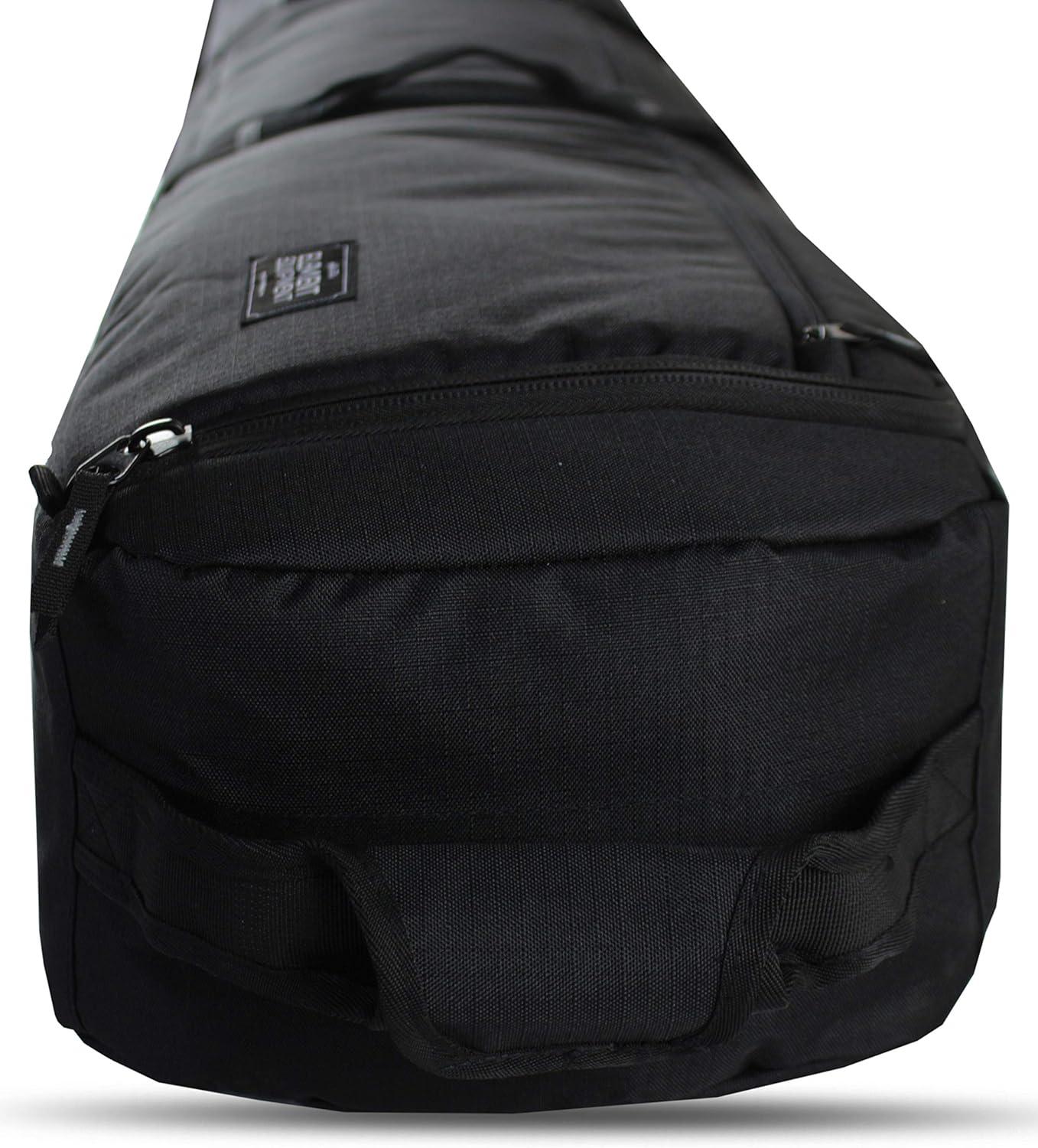 image:imageElement Equipment Wheeled Padded Ski Bag Ultimate Double Premium High End Double Roller Travel BagBlack Ripstop
