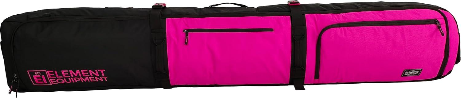image:imageElement Equipment Wheeled Padded Snowboard Bag Ultimate Double Premium High End Double Roller Travel BagBar B Pink
