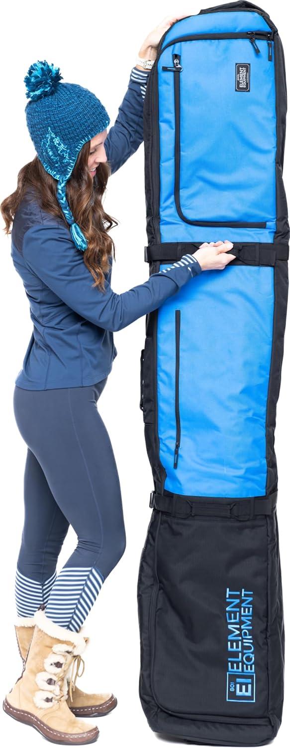 image:imageElement Equipment Wheeled Padded Snowboard Bag Ultimate Double Premium High End Double Roller Travel BagBlue Ripstop