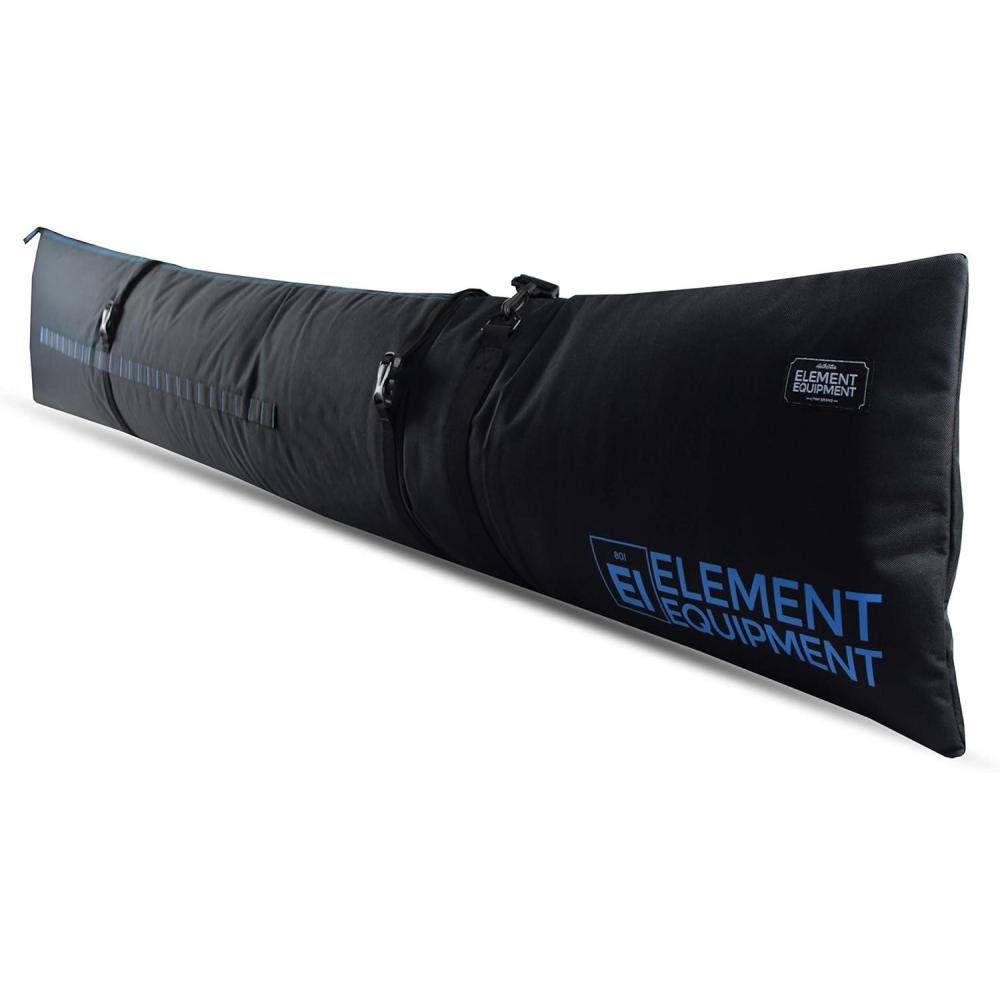 image:imageElement Equipment Padded Ski Bag Adjustable One Size Fits All Travel Ski BagBlackBlue