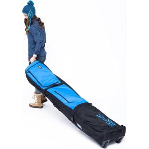 Element Equipment Wheeled Padded Ski Bag Ultimate Double – Premium High End Double Roller Travel Bag(Blue Ripstop)
